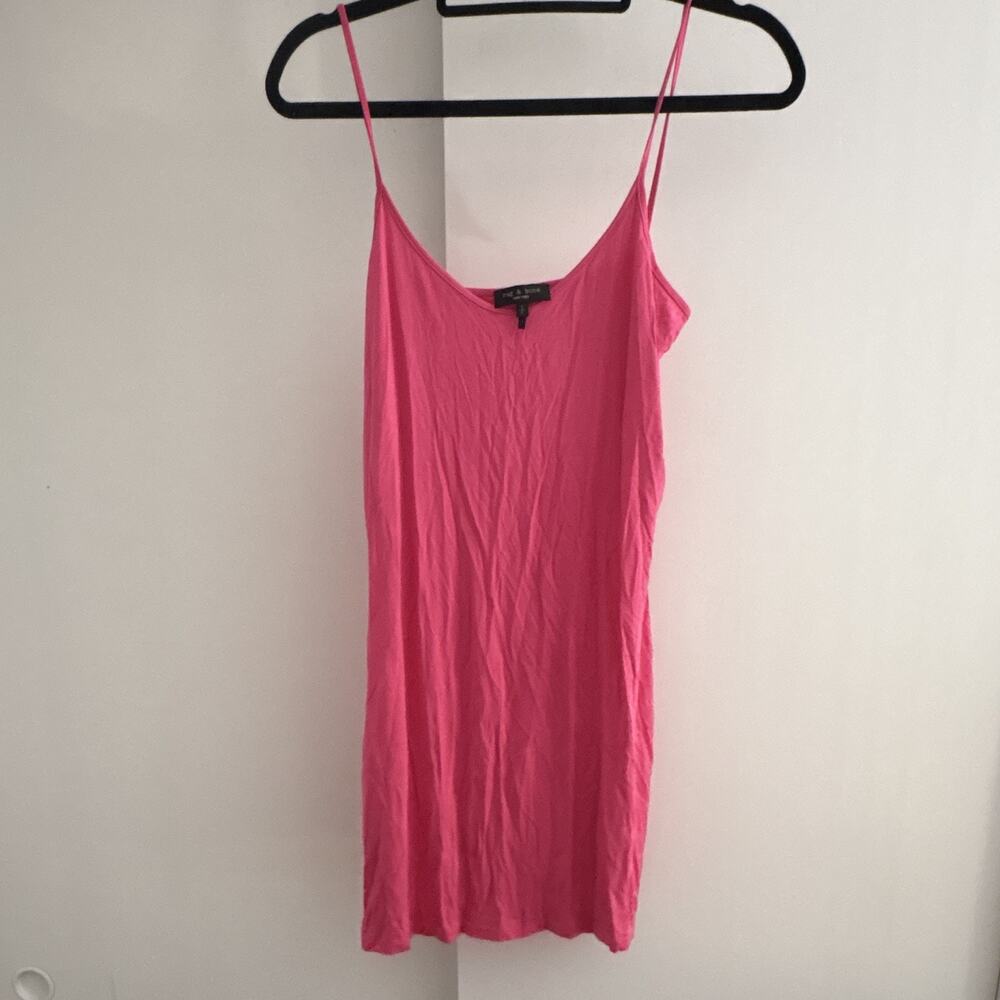Y2K Style rag & bone Women’s Barbie Pink Slip Dress with Straps, Size S Regular - Picture 2 of 6